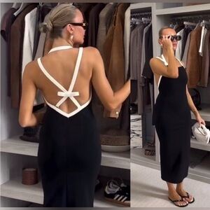 chinese dress ladies Ringing-N Lace-Up Backless Mesh Women Dress – Zara-Craft main image 1